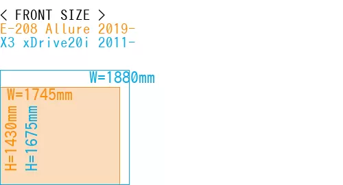 #E-208 Allure 2019- + X3 xDrive20i 2011-